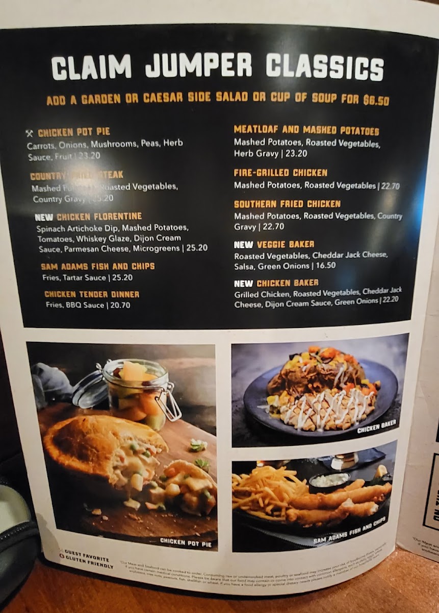 Menu Claim Jumper Steakhouse & Bar- Costa Mesa-5