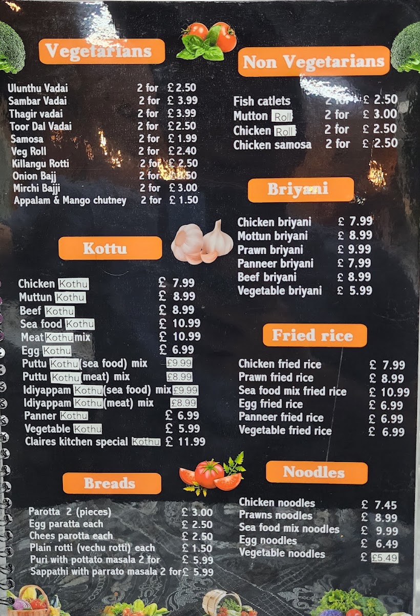 Menu Claire's Kitchen-8