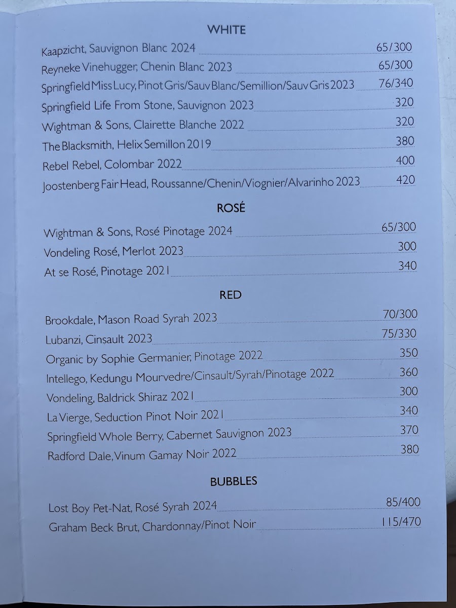 Menu Clarke's Bar & Dining Room-1