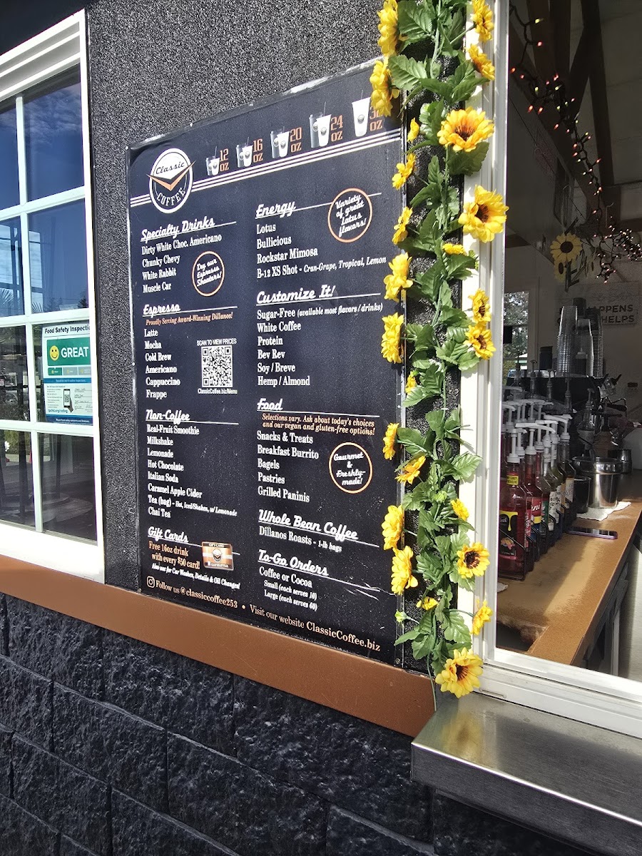 Menu Classic Coffee Drive-Thru & Café-3