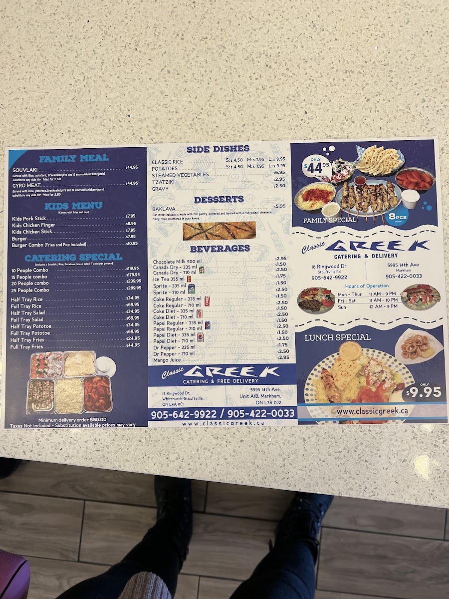Menu Classic Greek (Stouffville)-2
