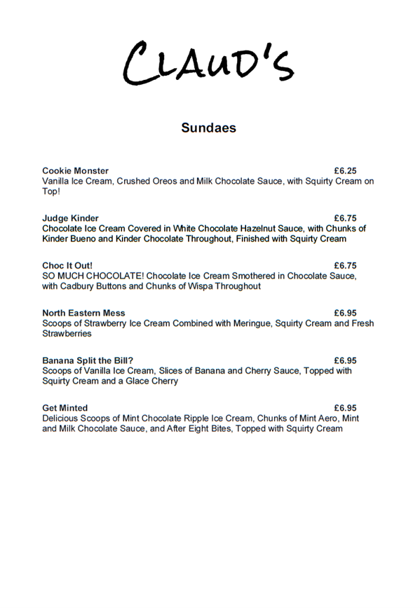 Menu Claud's Coffee Shop & Dessert Parlour-5