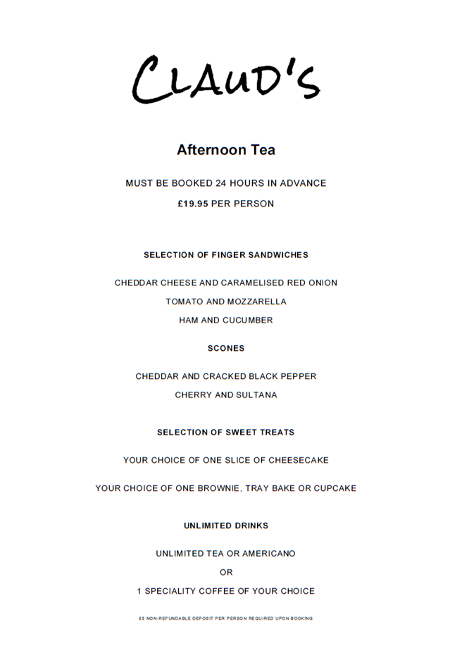 Menu Claud's Coffee Shop & Dessert Parlour-8