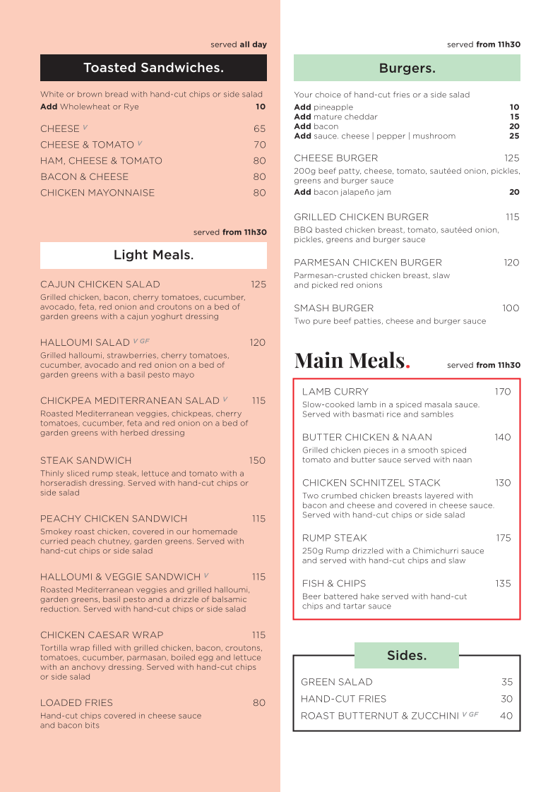 Menu Clay Cafe George | Family Restaurant And Ceramic Painting-2