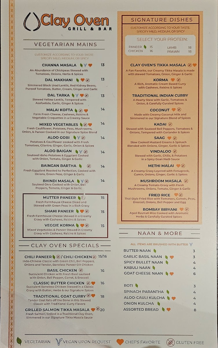 Menu Clay Oven Grill & Bar-4