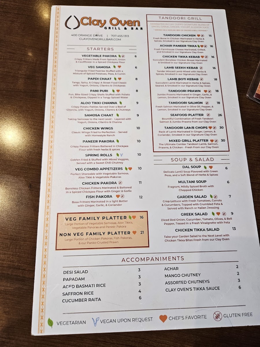Menu Clay Oven Grill & Bar-7