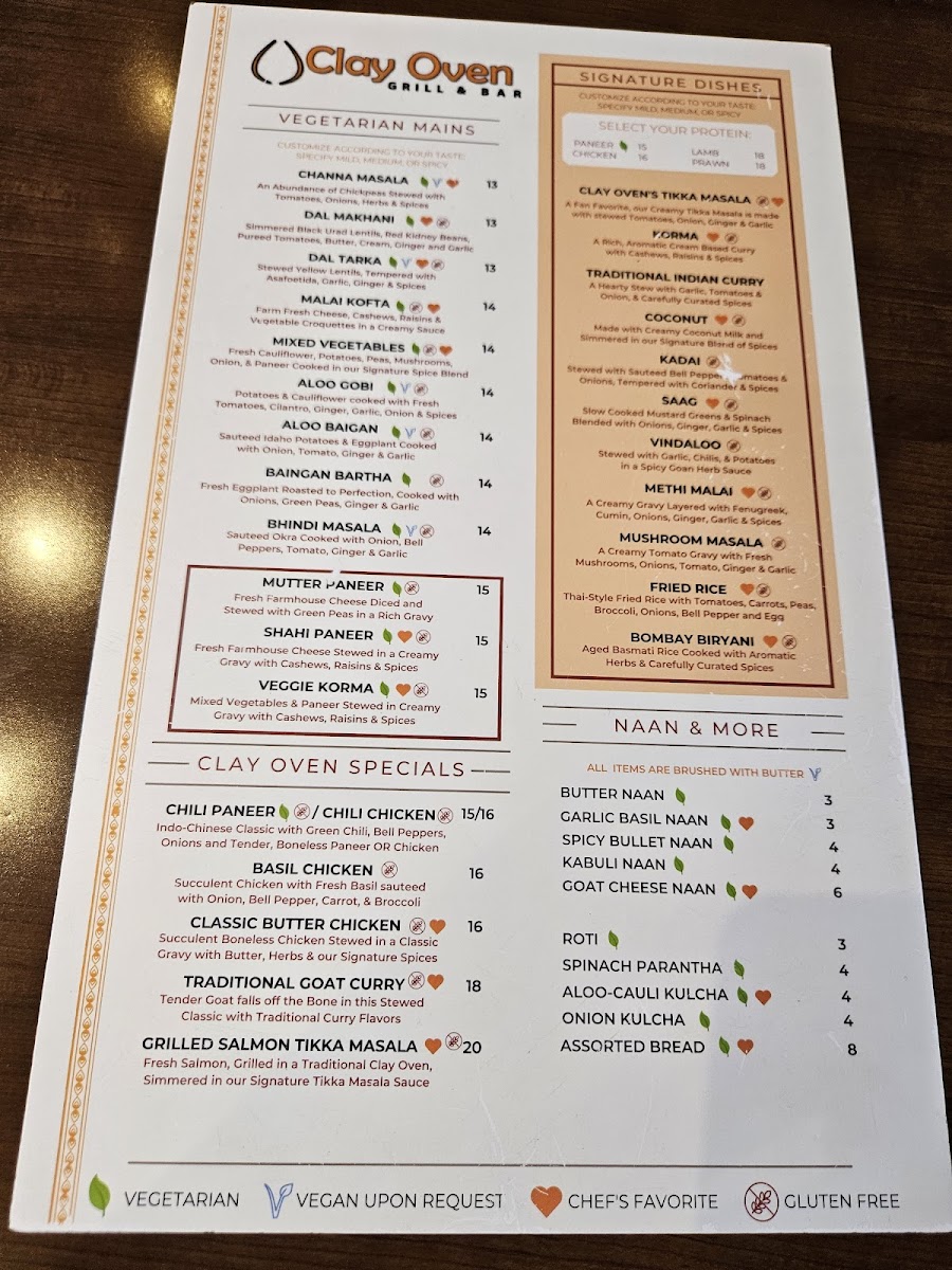 Menu Clay Oven Grill & Bar-8