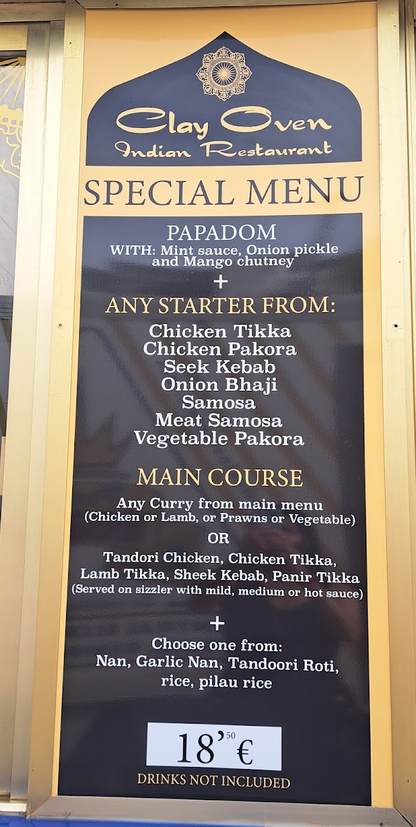 Menu Clay Oven-1