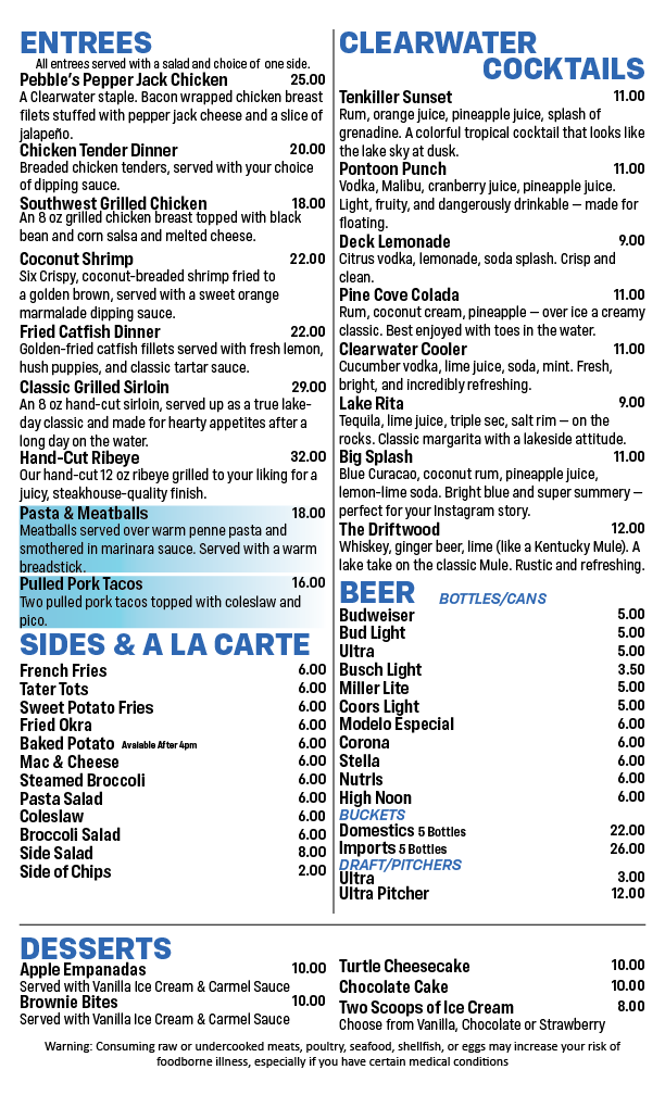 Menu Clearwater-1
