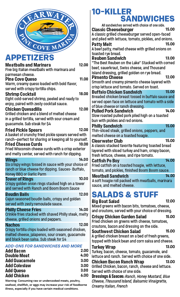 Menu Clearwater-2