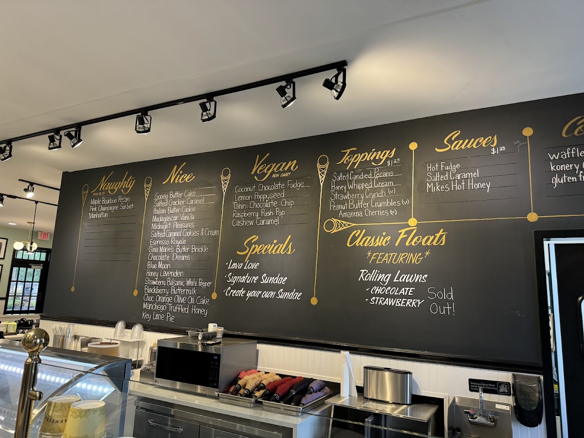 Menu Clementine's Naughty & Nice Ice Cream-7