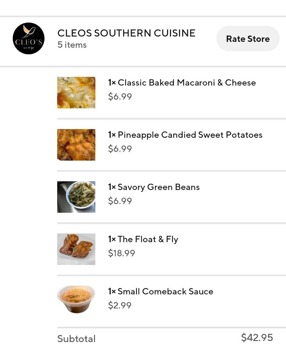Menu Cleo's - Bronzeville-5