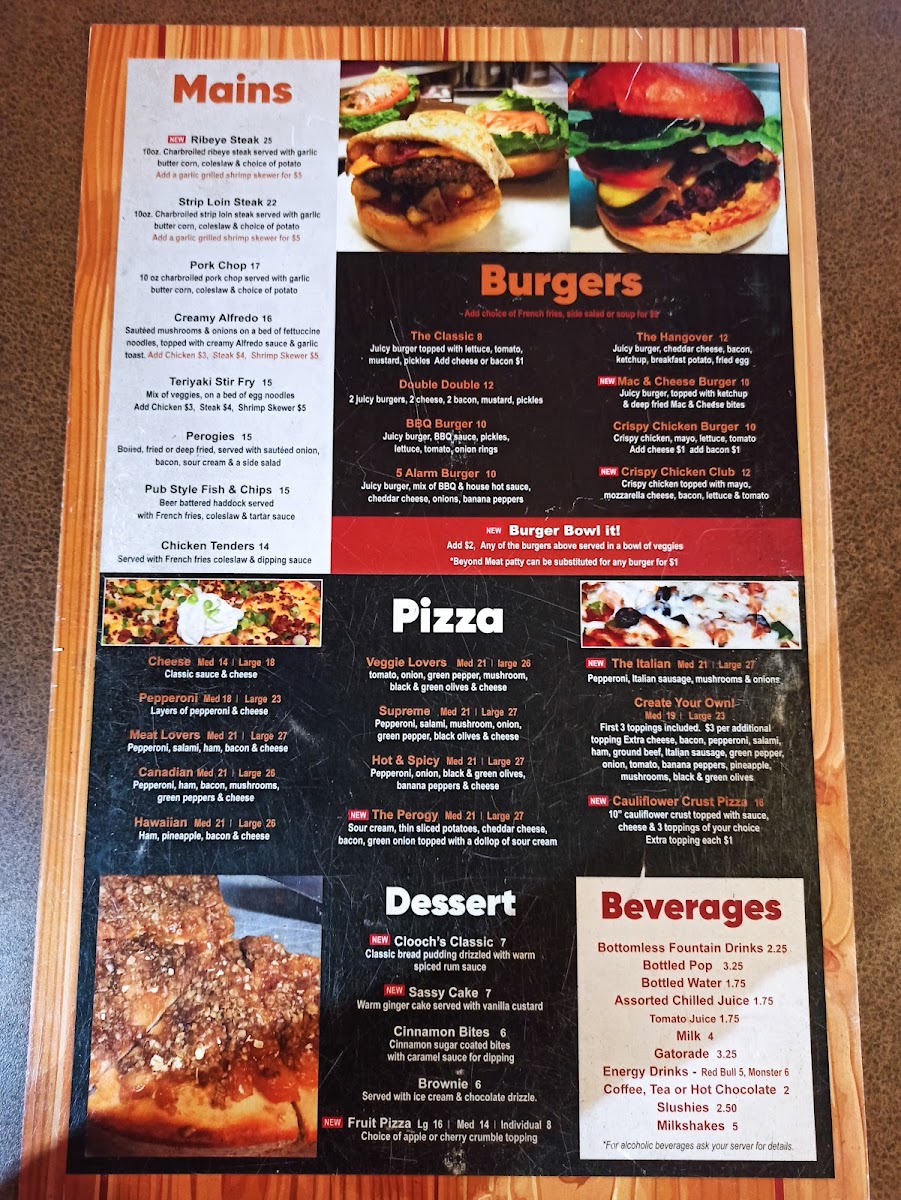 Menu Clooch’S-6