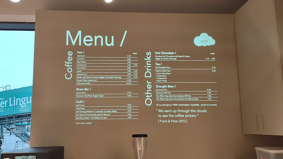 Menu Cloud Picker Cafe - T2 Gate 409-2