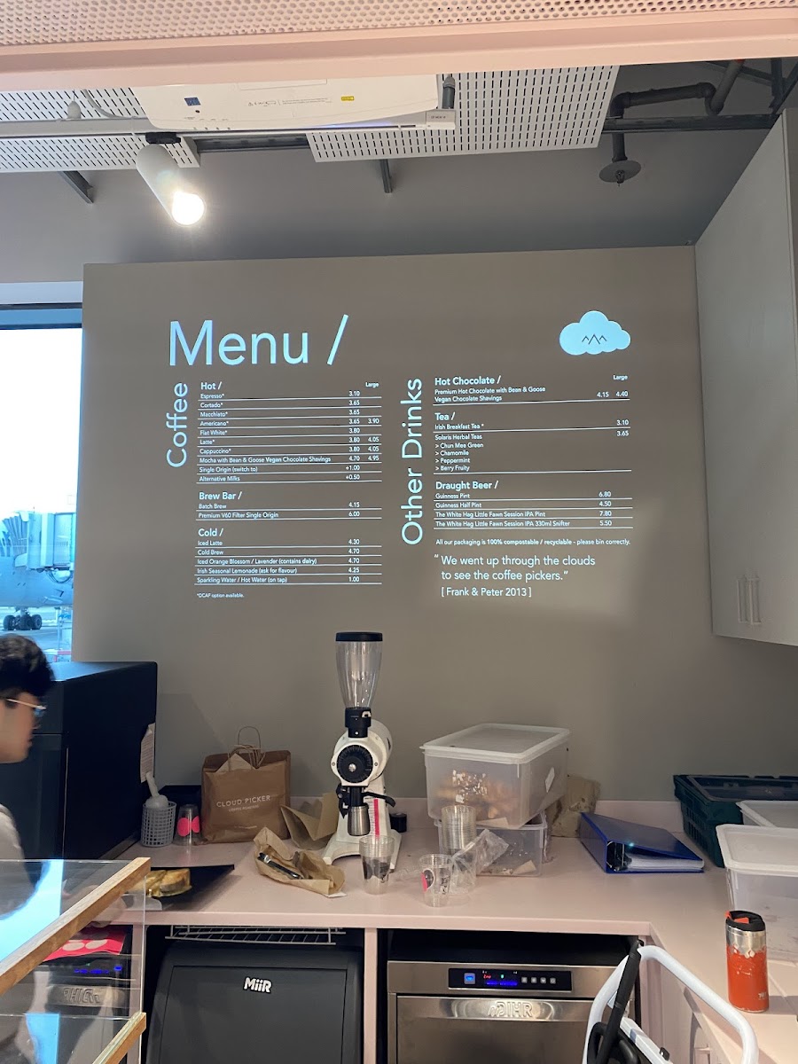 Menu Cloud Picker Cafe - T2 Gate 409-7