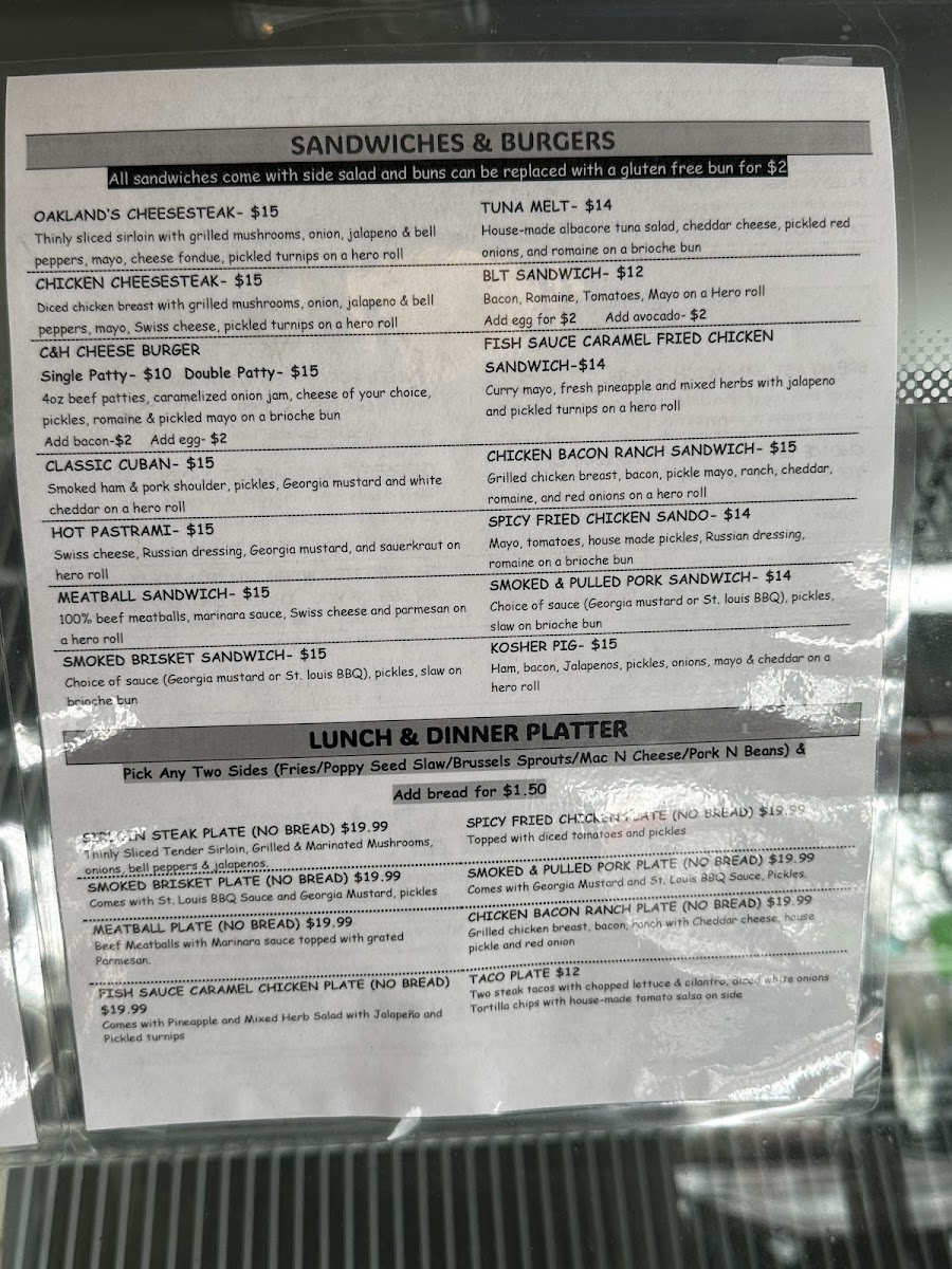 Menu Clove And Hoof-1