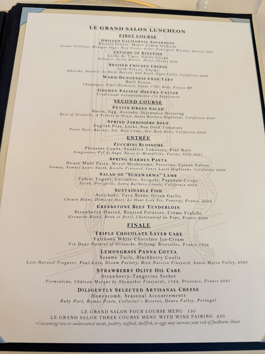 Menu Club 33-5
