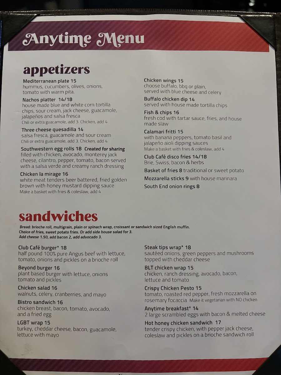 Menu Club Café-1