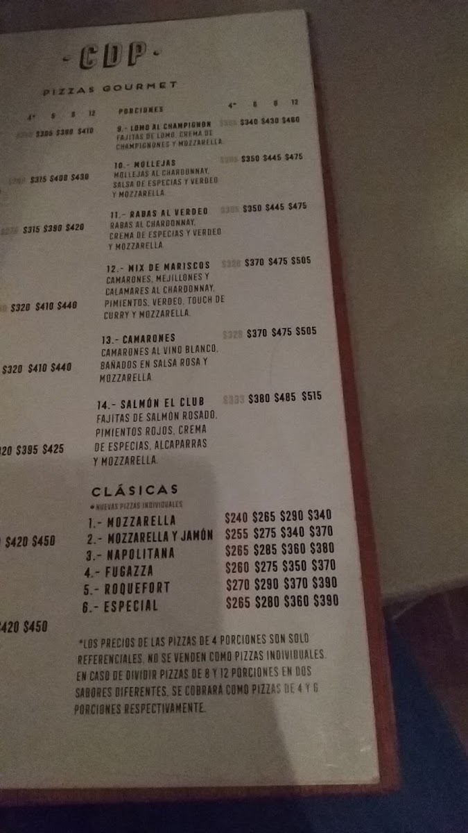 Menu Club De Pizzas-10
