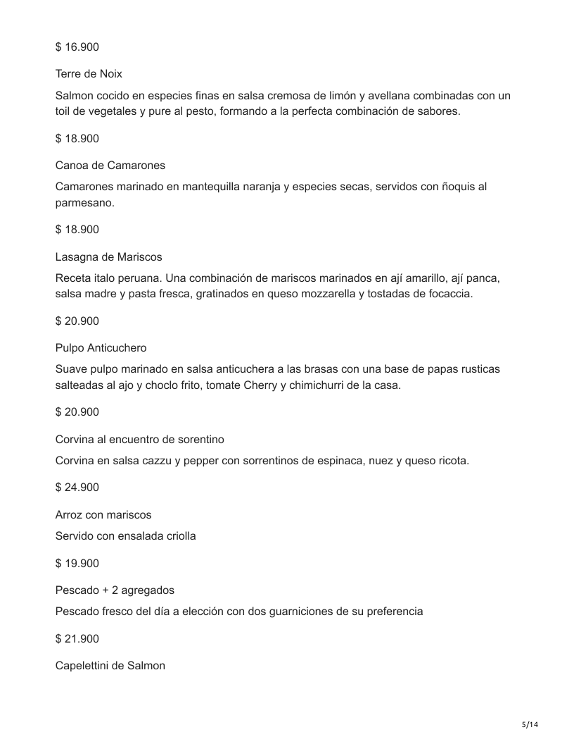 Menu Club Nautico Cavancha-9