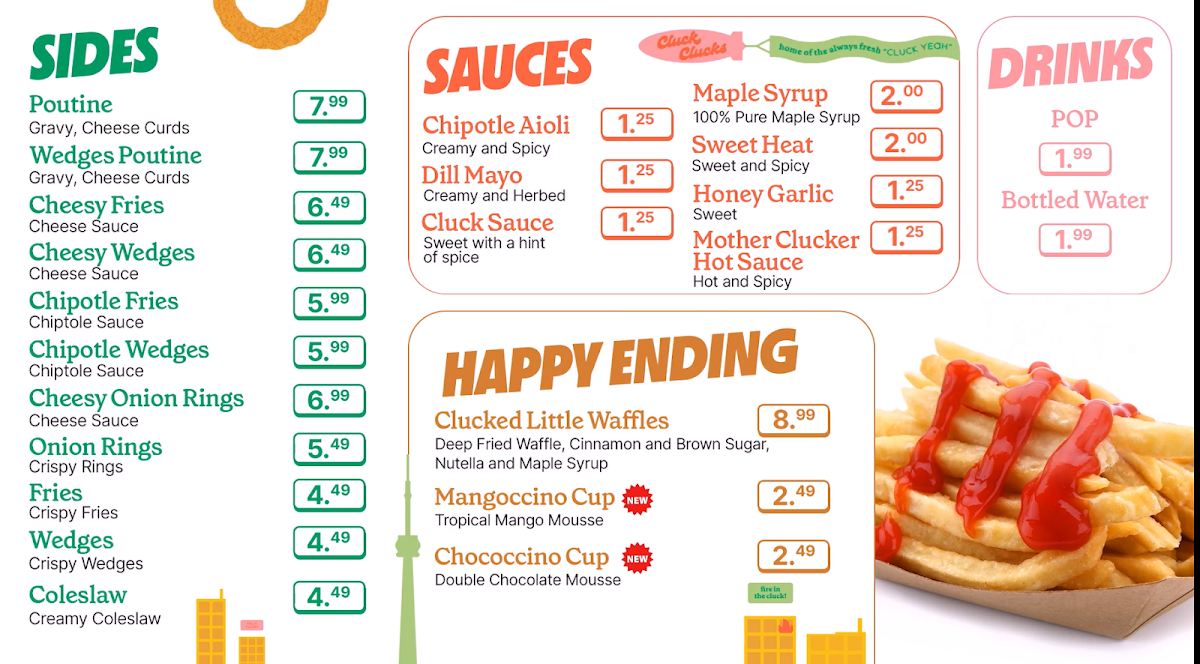 Menu Cluck Clucks Chicken And Waffles - Ajax-1