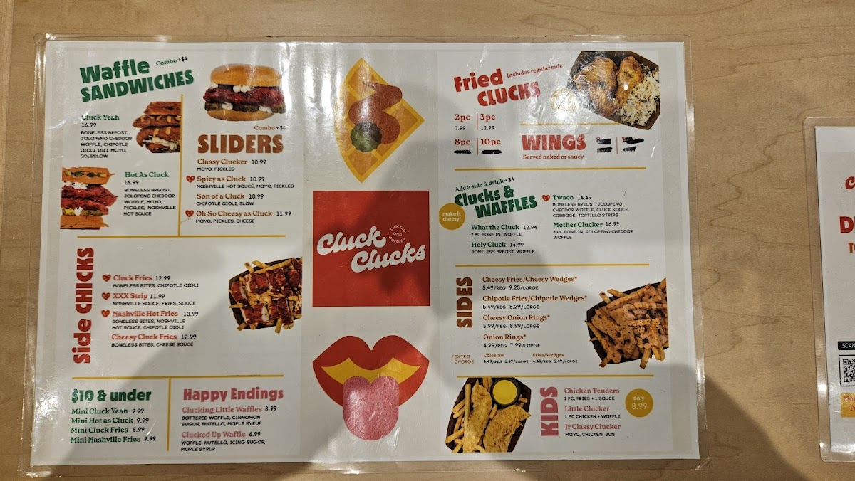 Menu Cluck Clucks Chicken And Waffles - Ajax-10