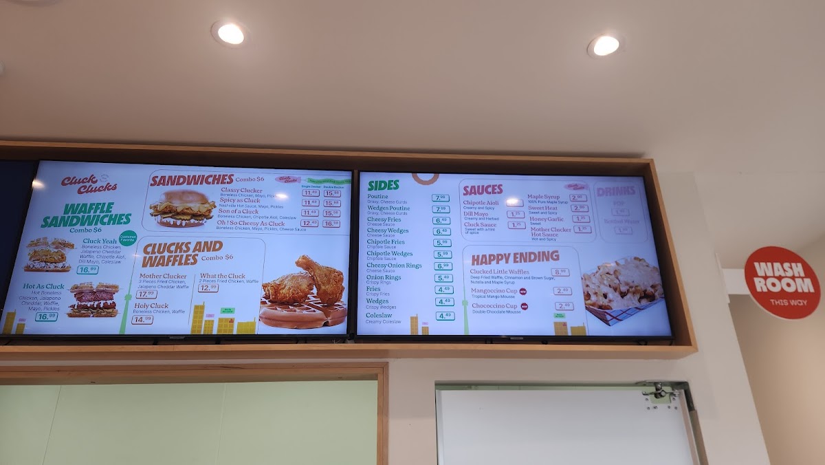 Menu Cluck Clucks Chicken And Waffles - Ajax-7