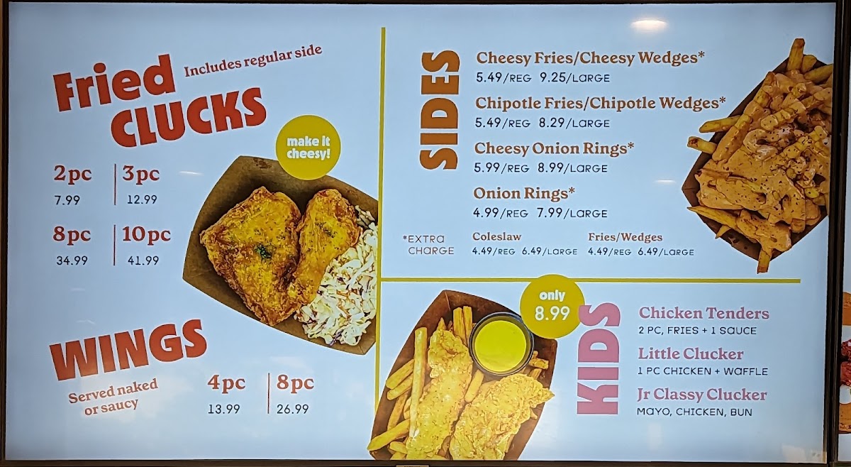 Menu Cluck Clucks Chicken And Waffles - Ajax-8