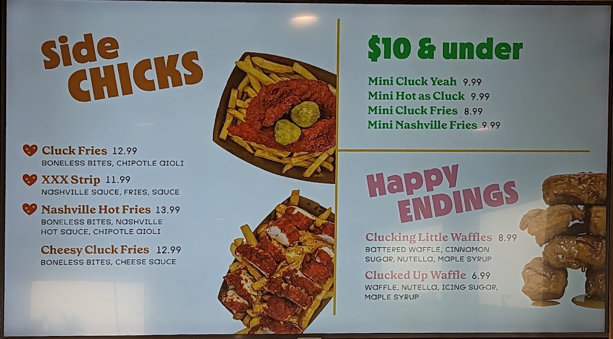 Menu Cluck Clucks Chicken And Waffles - Ajax-9