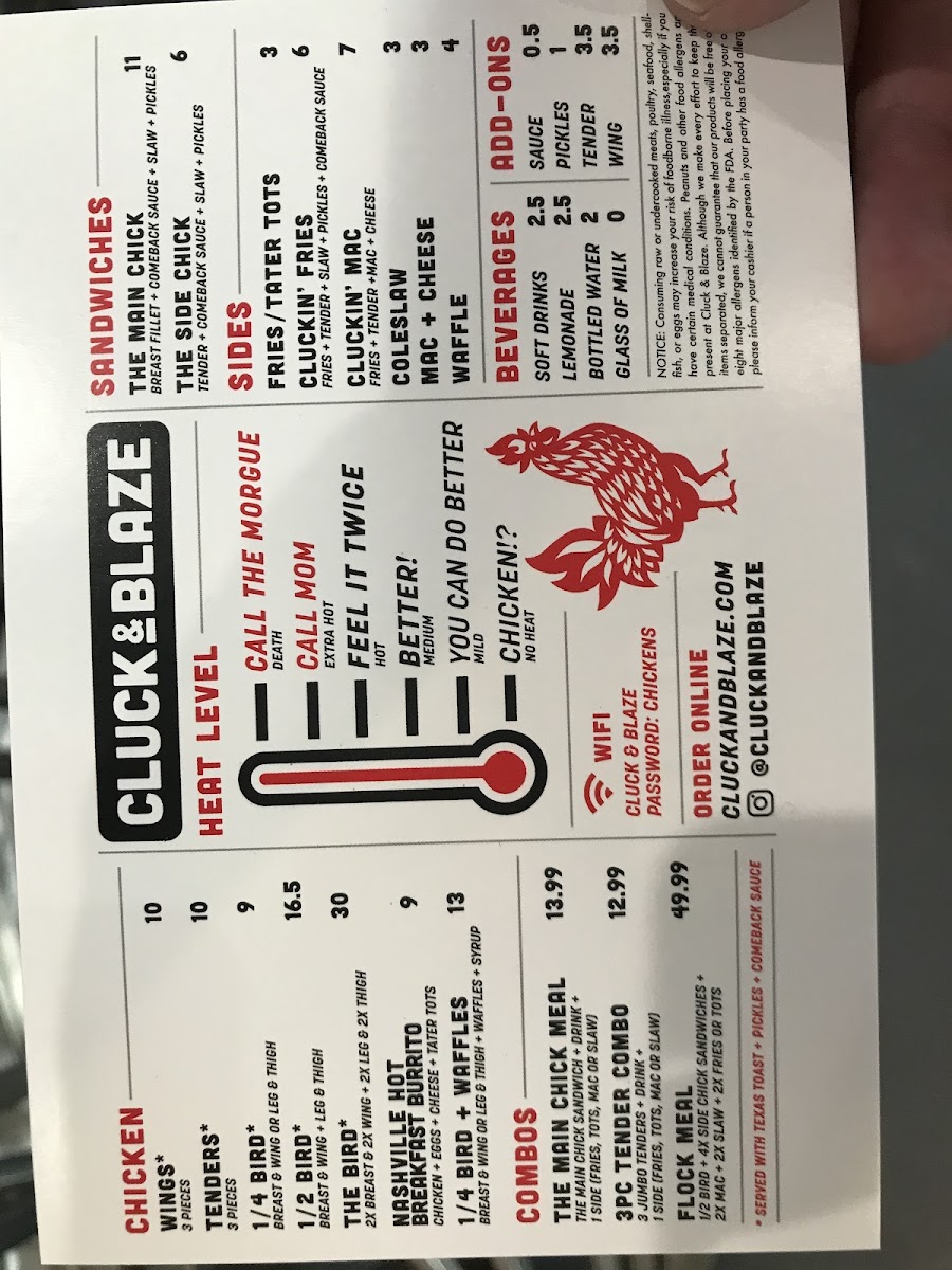 Menu Cluck & Smash-10