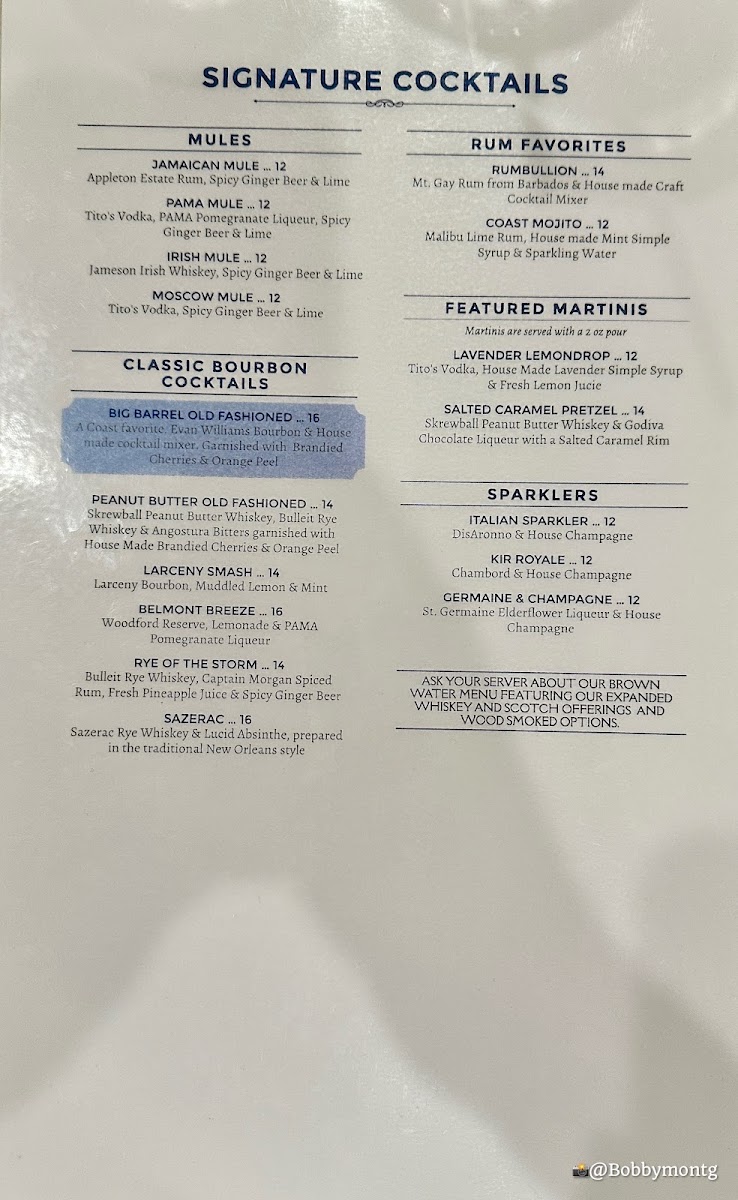 Menu Coast Restaurant At The Beach Club-4