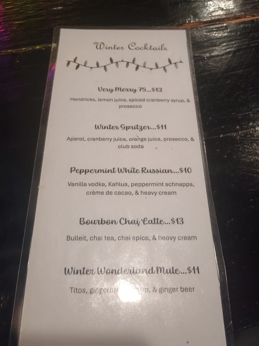 Menu Coastal Wing And Spirits Co. Sneads Ferry-7