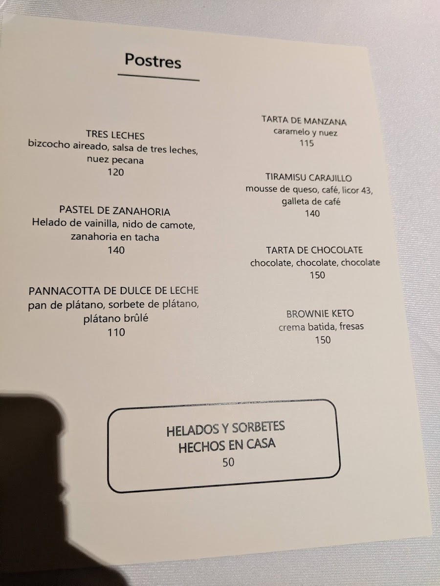 Menu Cocina M-2