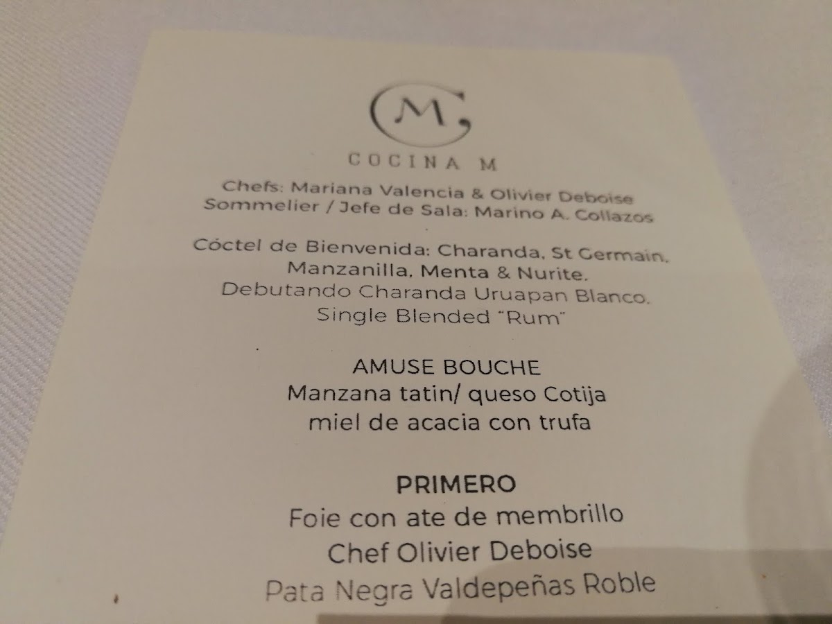 Menu Cocina M-5