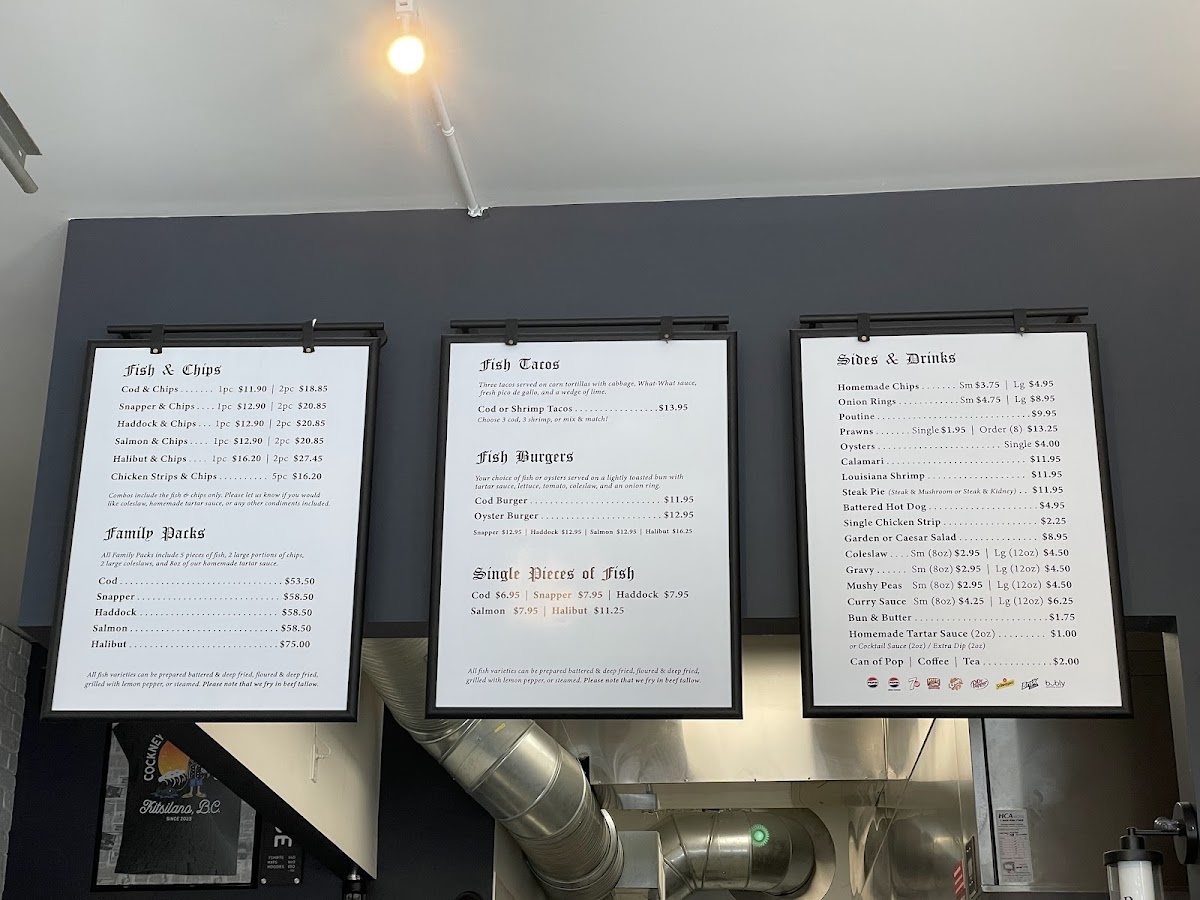 Menu Cockney Kings Fish & Chips-5