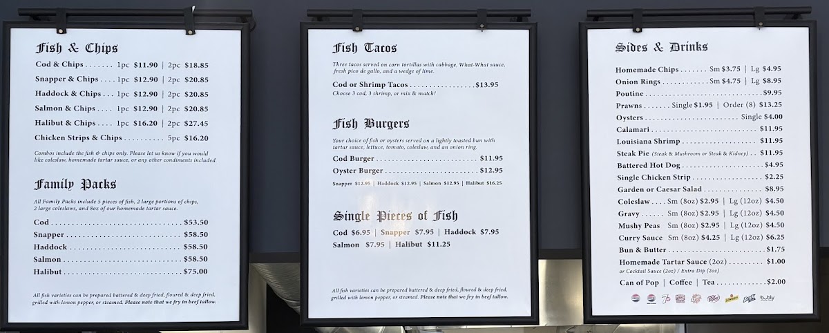 Menu Cockney Kings Fish & Chips-7