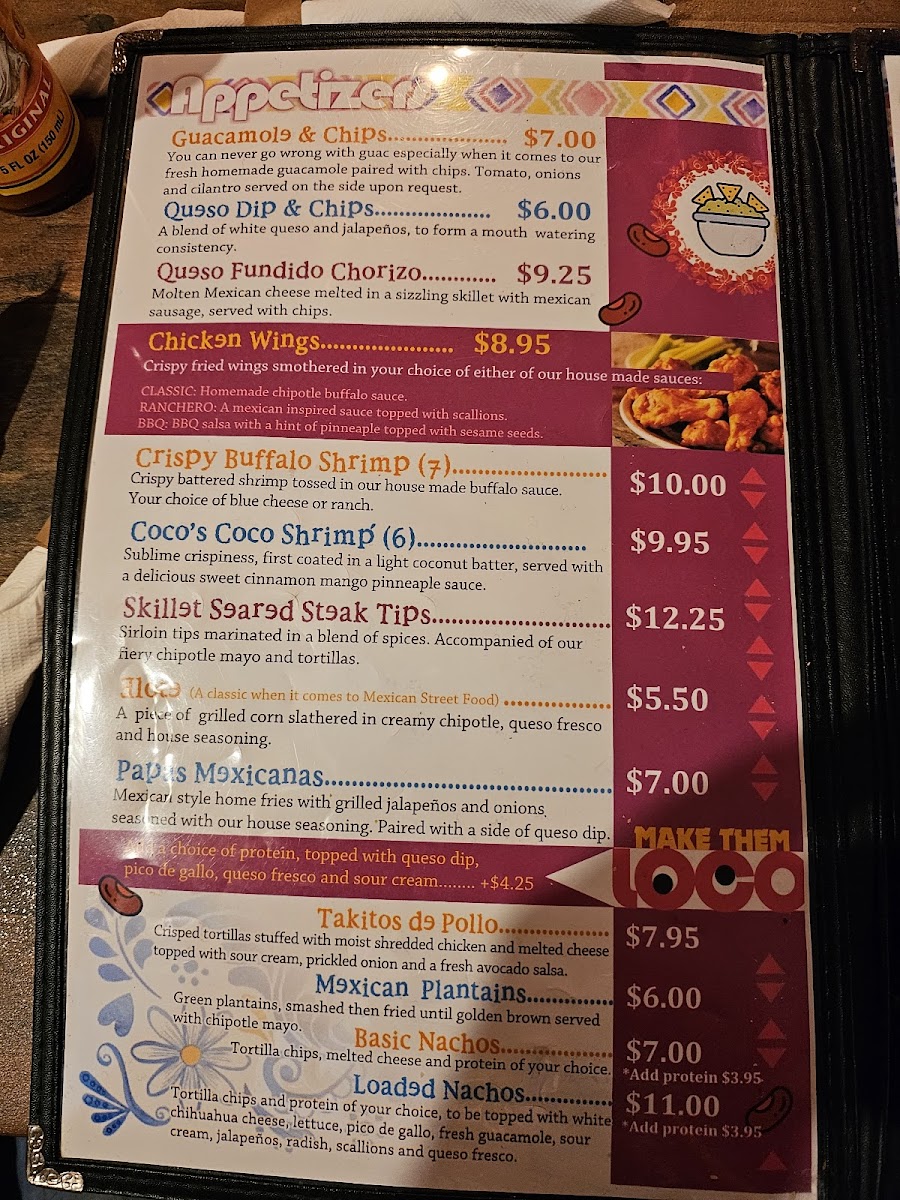 Menu Coco Bar And Grill-9
