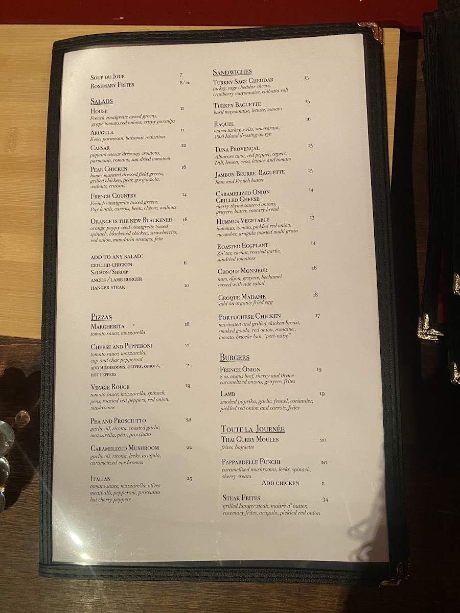 Menu Coco Bar & Bistro-1