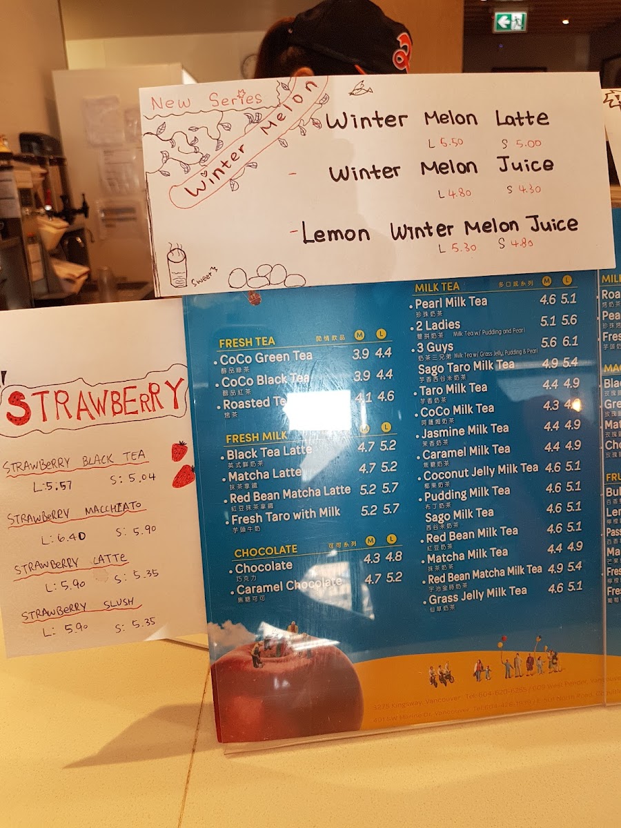 Menu Coco Bubble Tea（North Road）-8