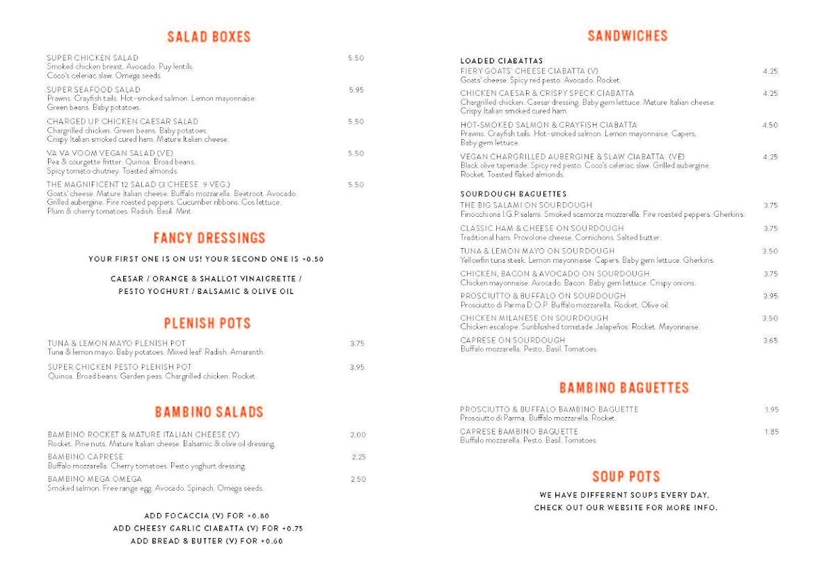 Menu Coco Di Mama - Italian To Go - Monument-2