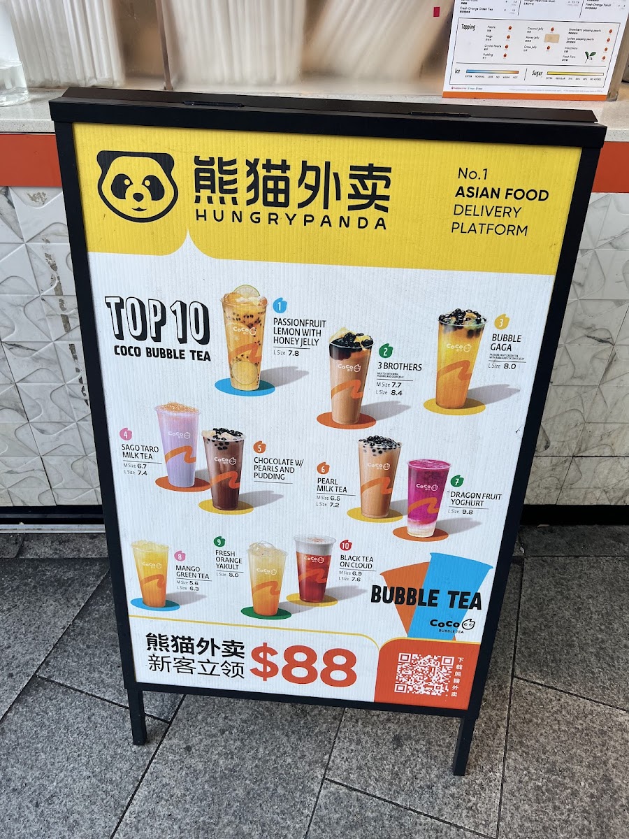 Menu Coco Fresh Tea & Juice Chatswood-1