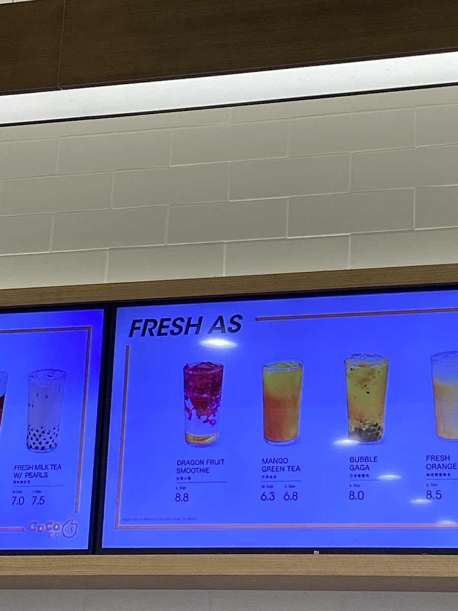 Menu Coco Fresh Tea & Juice Hobart-8