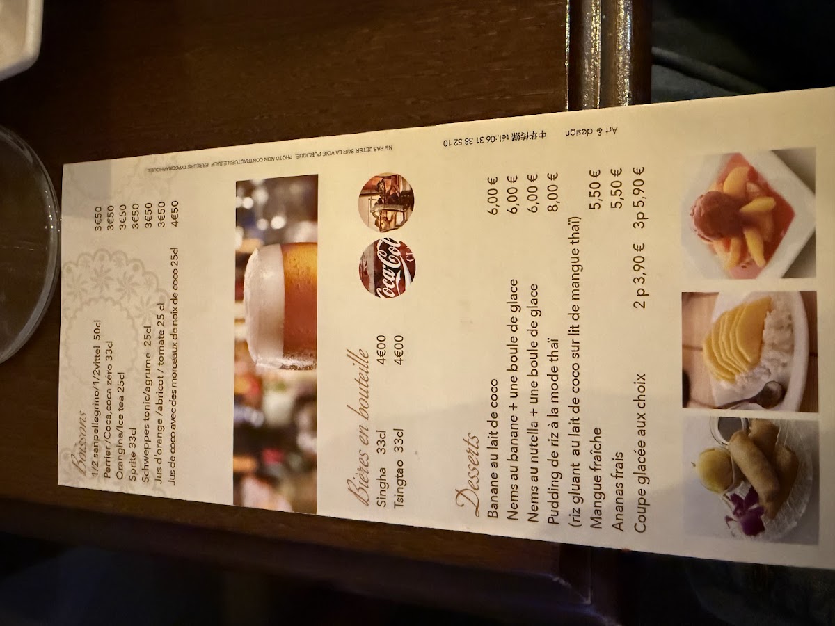 Menu Coco Times Restaurant Thaïs-4