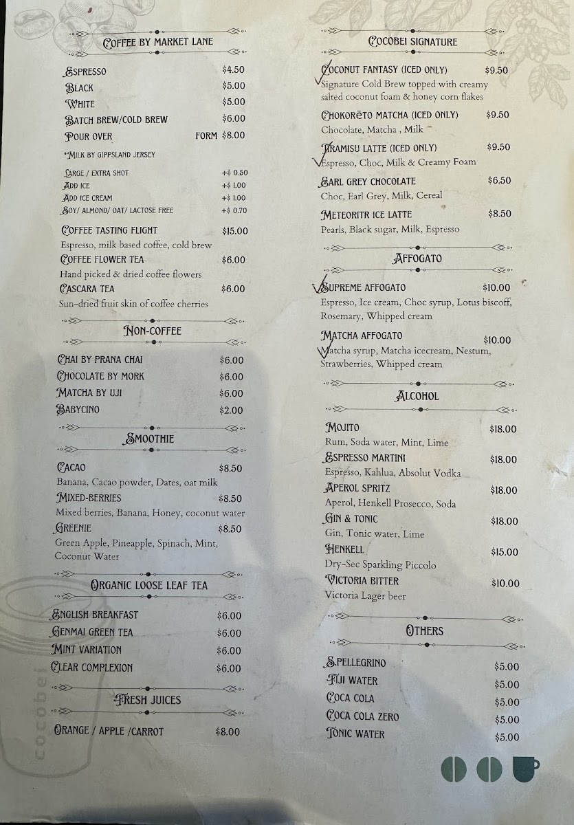 Menu Cocobei Docklands-9