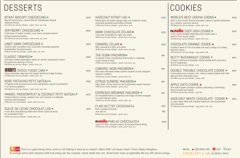 Menu Cococart & Cococafe (Jio World Drive)-2