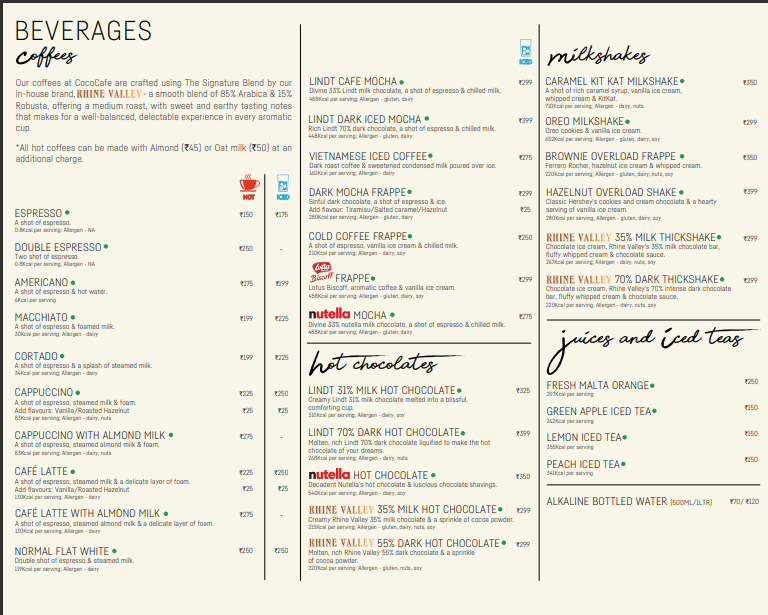 Menu Cococart & Cococafe (Jio World Drive)-7