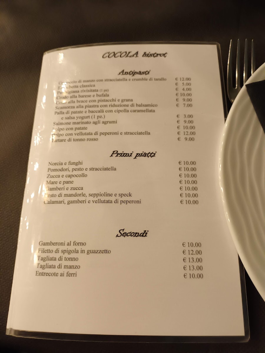 Menu Cocola Bistrot-8