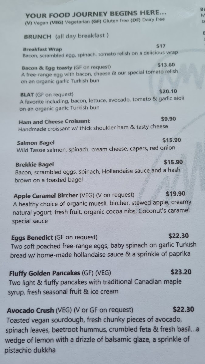 Menu Coconut Coffee House Ormiston-4