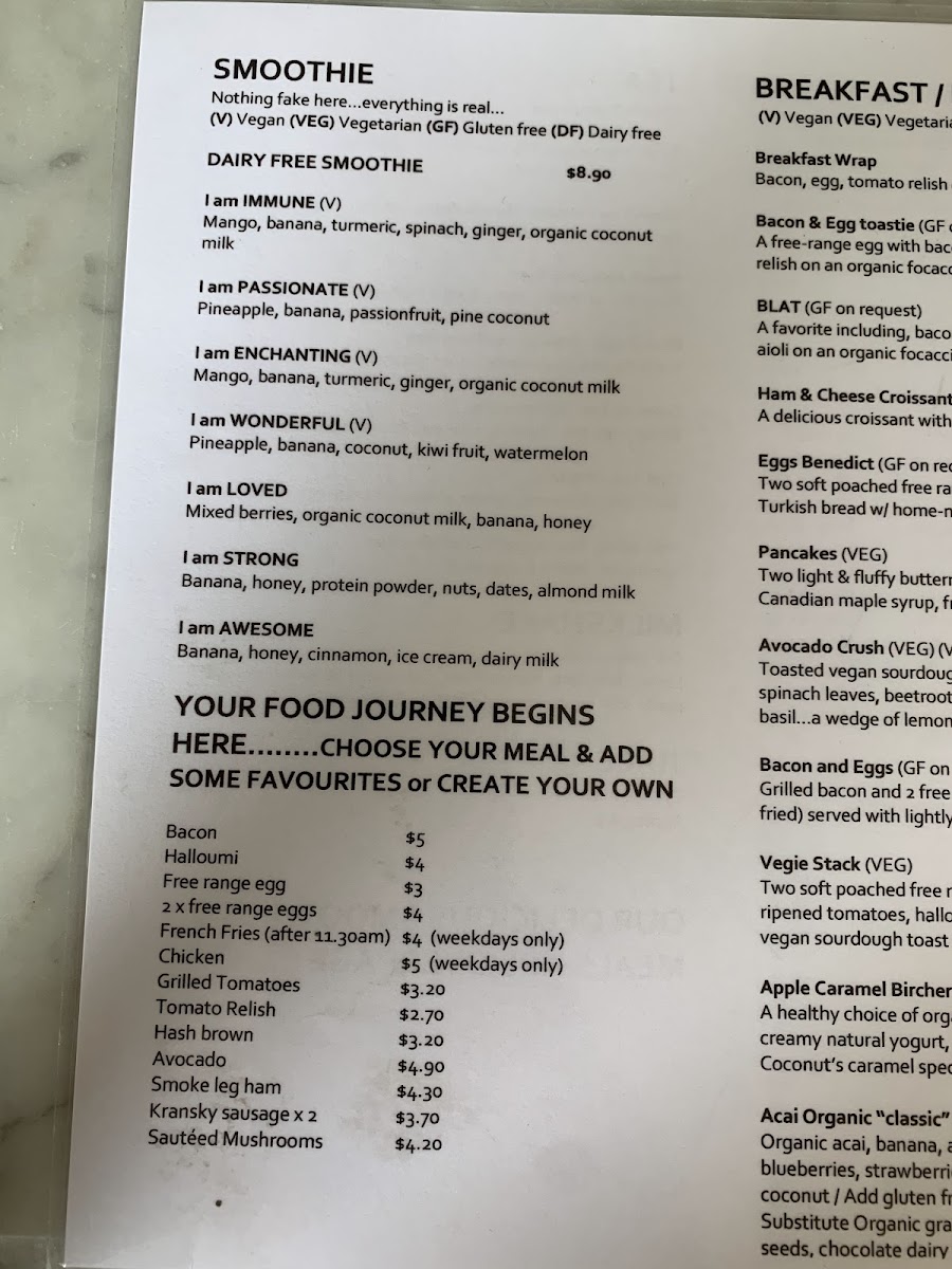 Menu Coconut Coffee House Ormiston-6