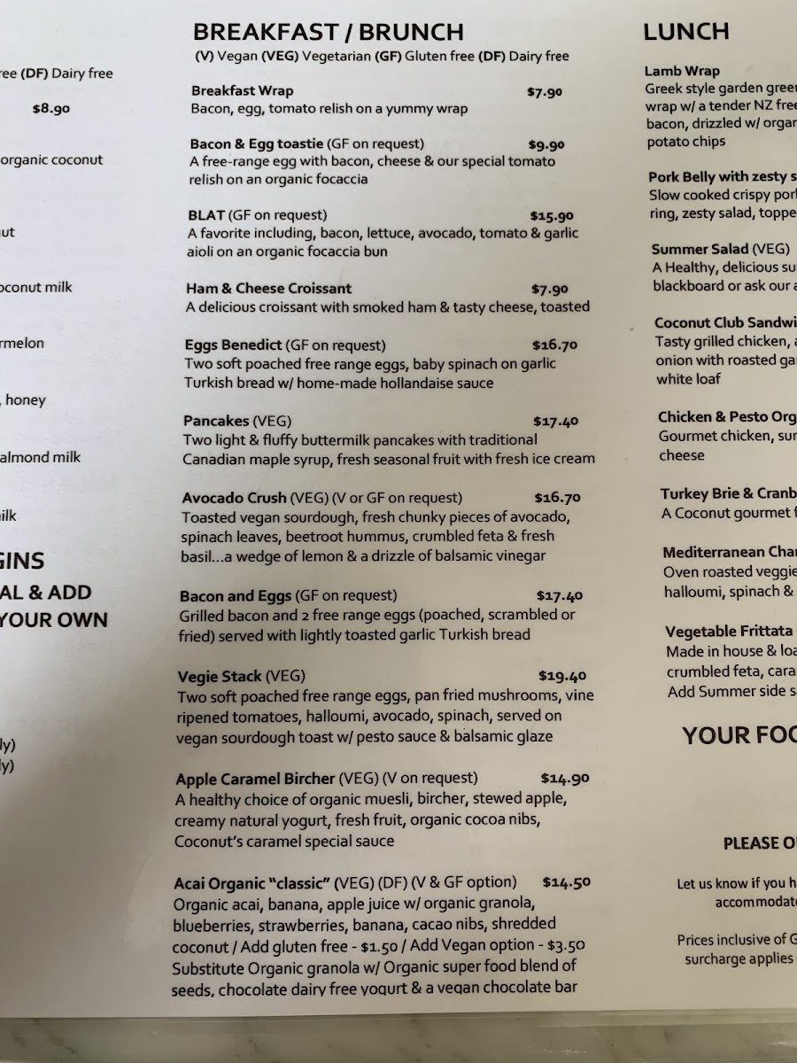 Menu Coconut Coffee House Ormiston-8